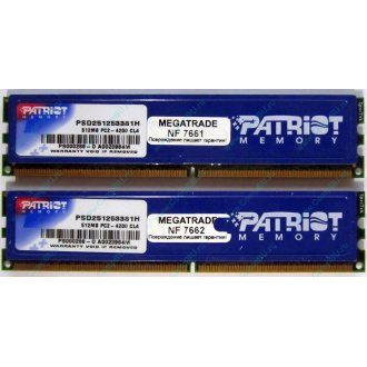 Память 1Gb (2x512Mb) DDR2 Patriot PSD251253381H pc4200 533MHz (Новошахтинск)